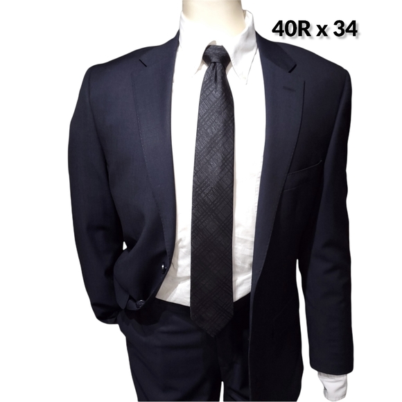 ALFRED Alfred Sung Pencil Stripe Suit - Picture 2 of 11